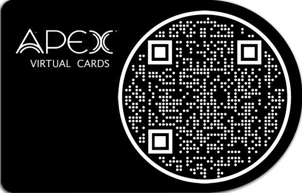 Apex aluminum card, back